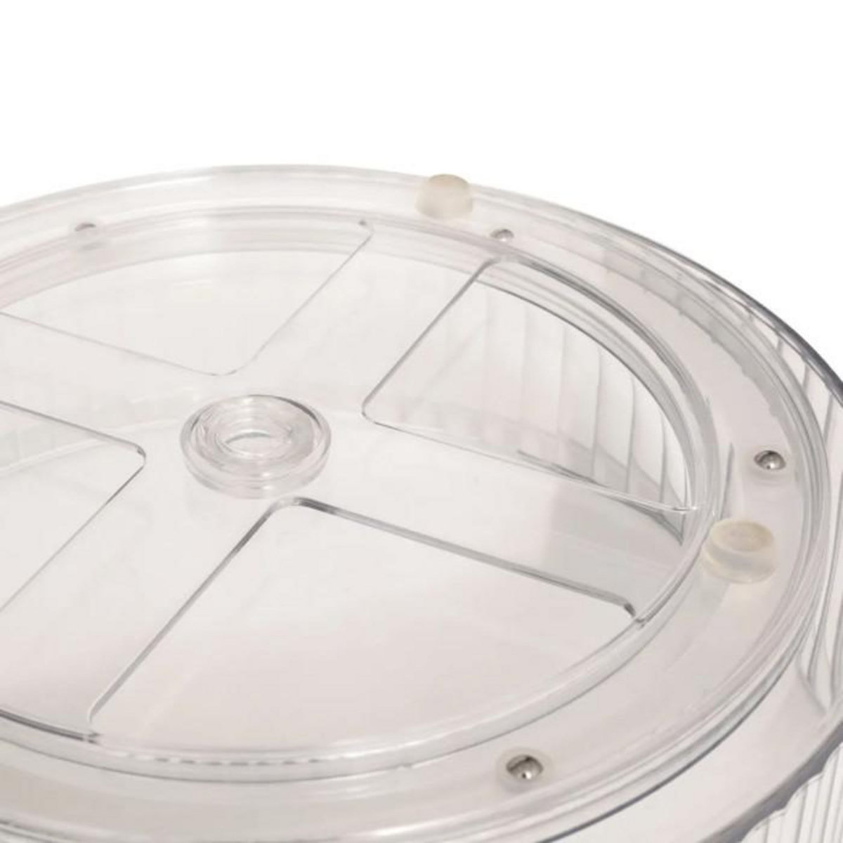 FIVE Plateau Rotatif Frigo  Streaks  25cm Transparent