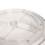 Voir la diapositive 2 : FIVE Plateau Rotatif Frigo  Streaks  25cm Transparent