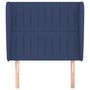 Voir la diapositive 3 : VIDAXL Tete de lit avec oreilles Bleu 103x23x118/128 cm Tissu