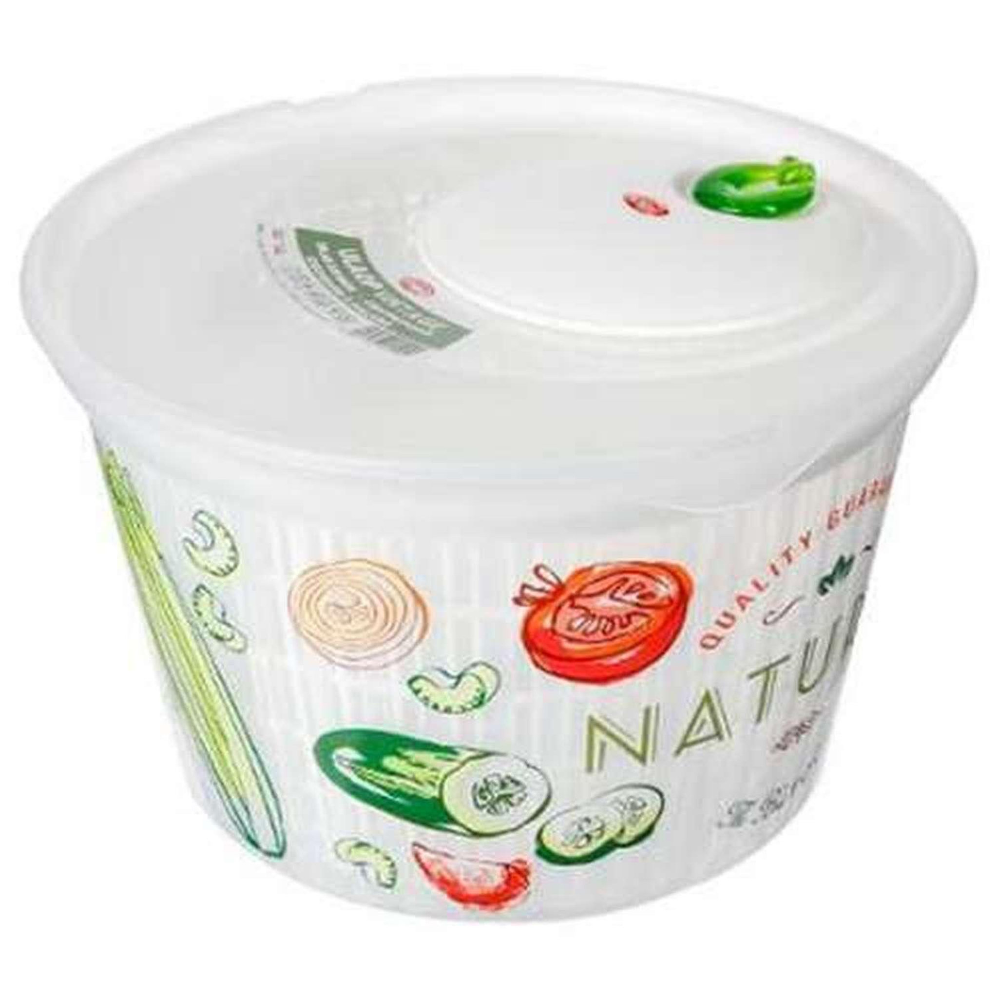 TOILINUX Essoreuse à salade mécanique à clip - 4L - Multicolore