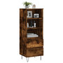 Voir la diapositive 3 : VIDAXL Buffet haut Chene fume 40x36x110 cm Bois d'ingenierie