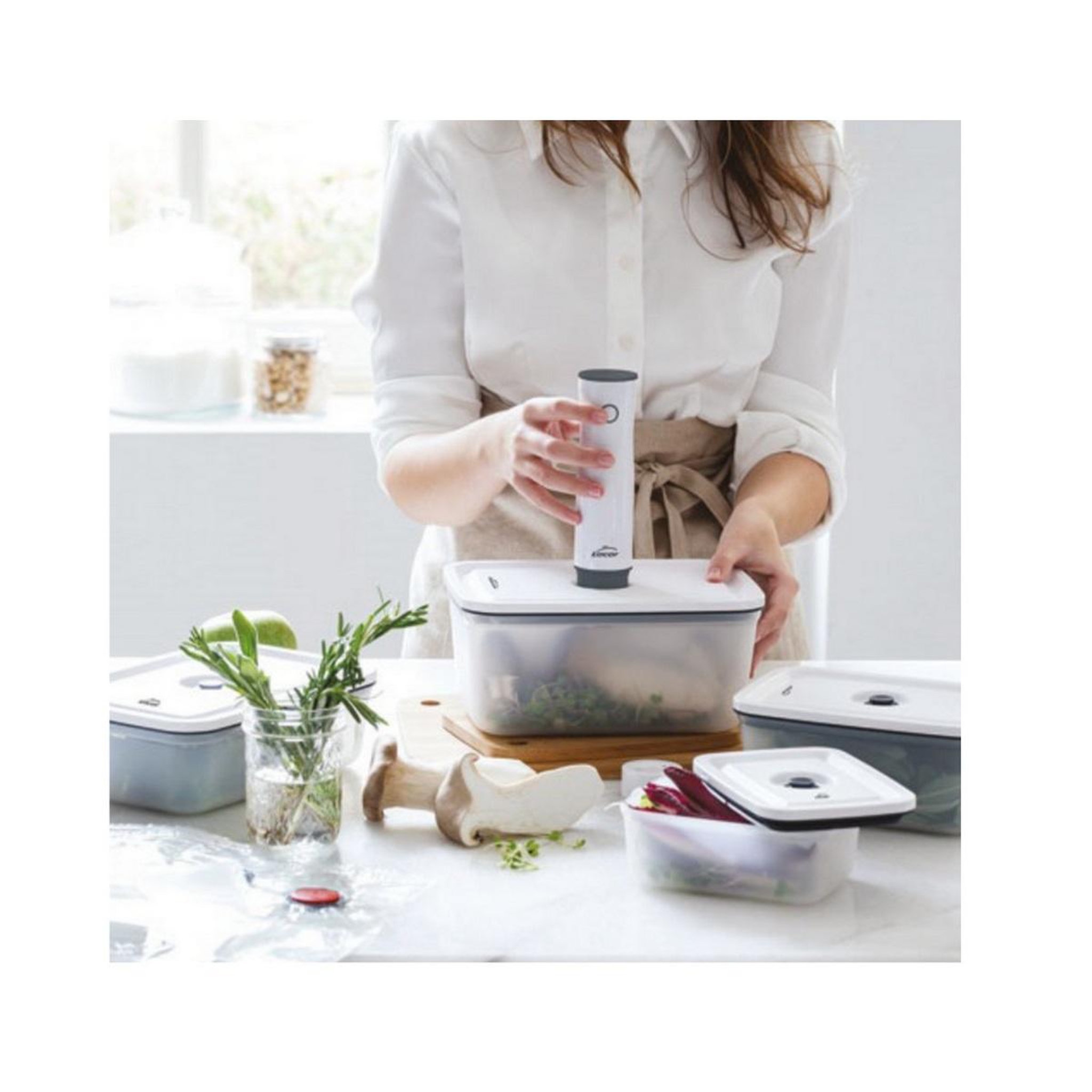 Voir la diapositive 4 : Lacor Pompe sous vide + 4 boîtes - 69698