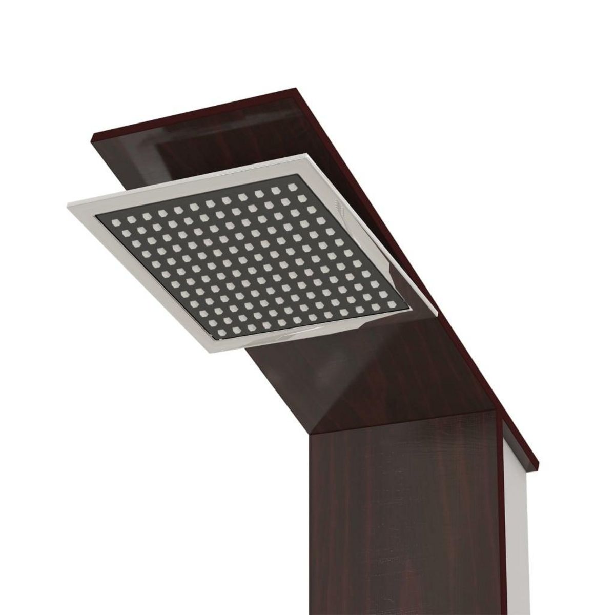 VIDAXL Systeme de panneau de douche Verre Marron