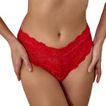 LES PETITES BOMBES Tanga Rouge Femme Les Petites Bombes Nila. Coloris disponibles : Rouge