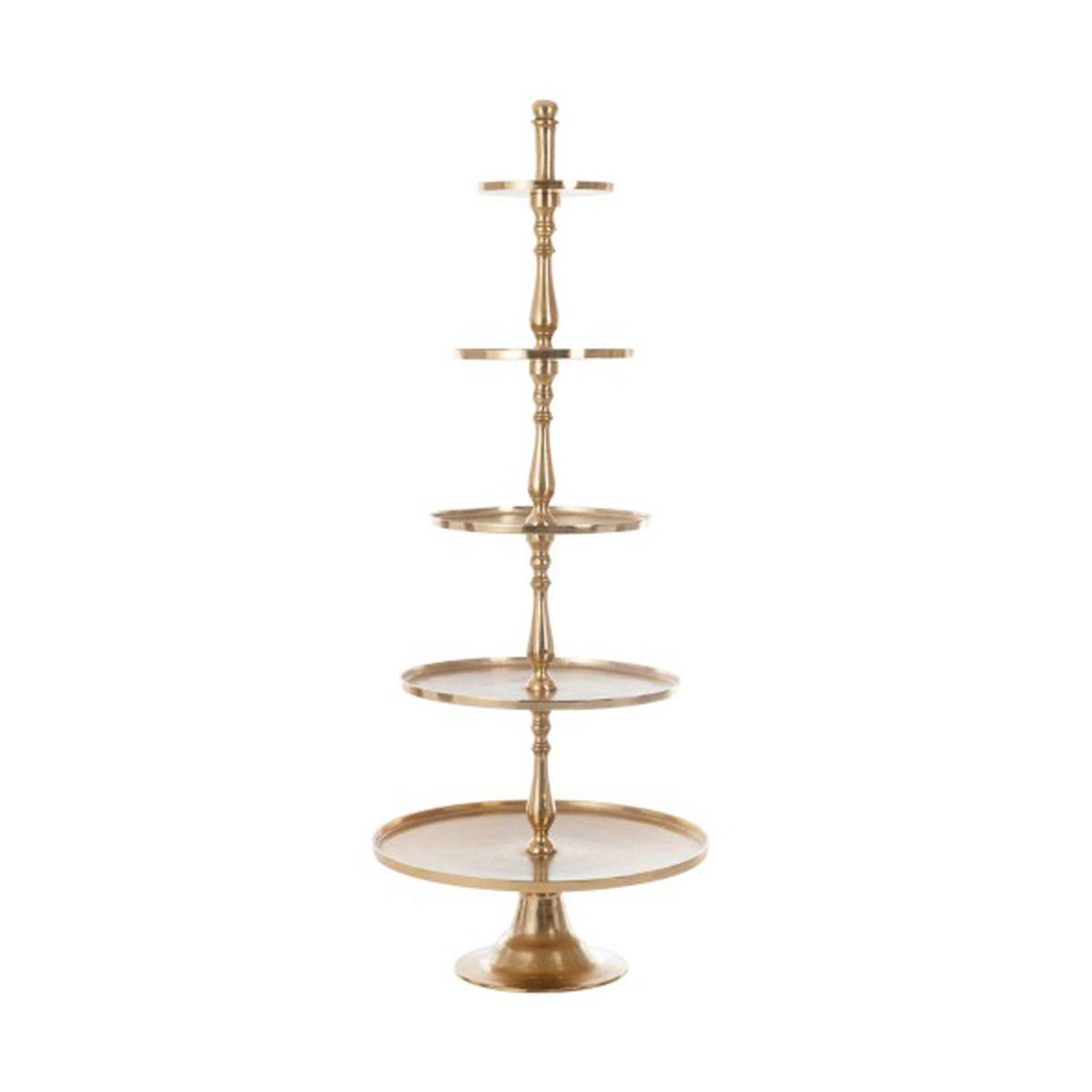 J-LINE Plateau 5 Niveaux en Aluminium  Colma  165cm Or