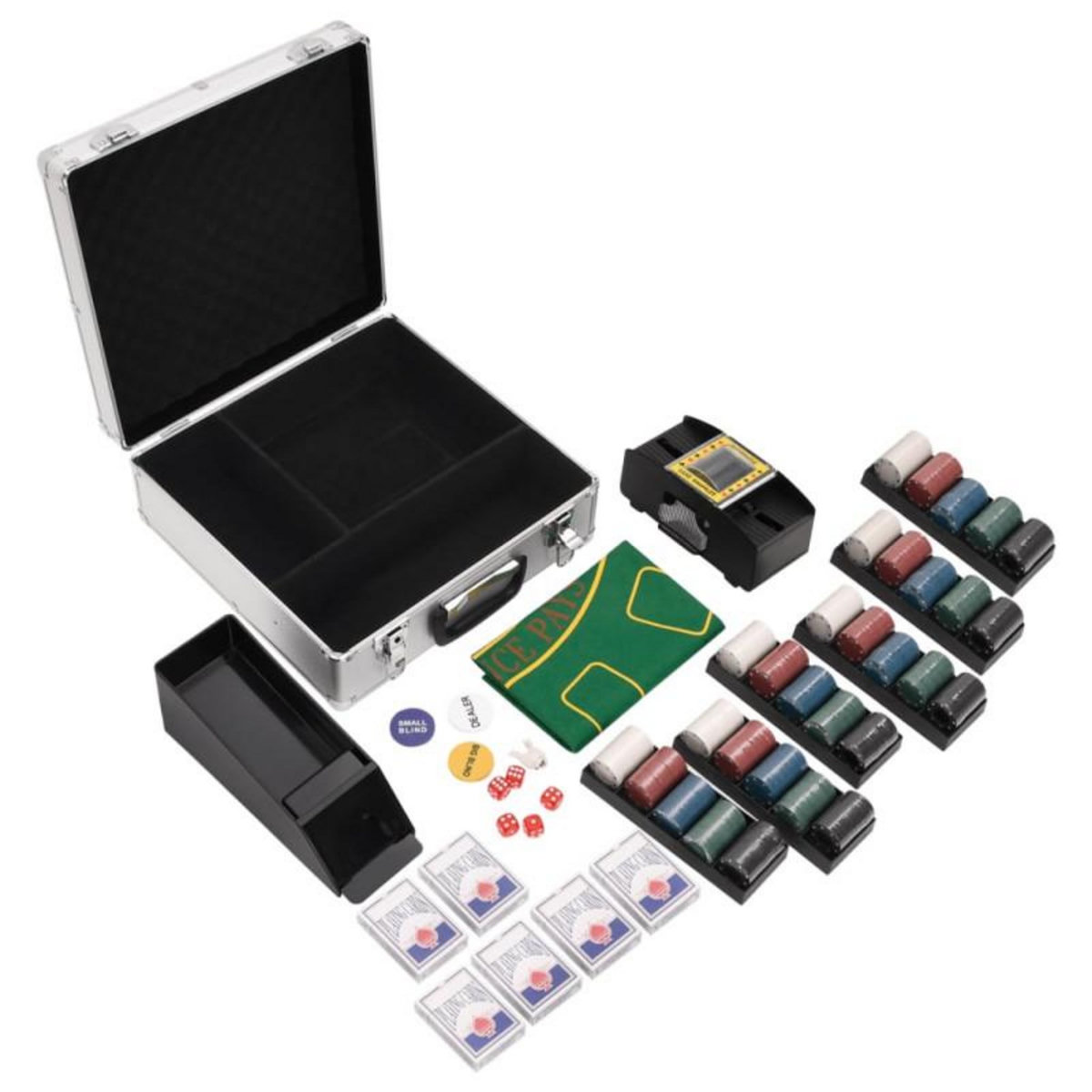 VIDAXL Jeu de jetons de poker 600 pcs 4 g