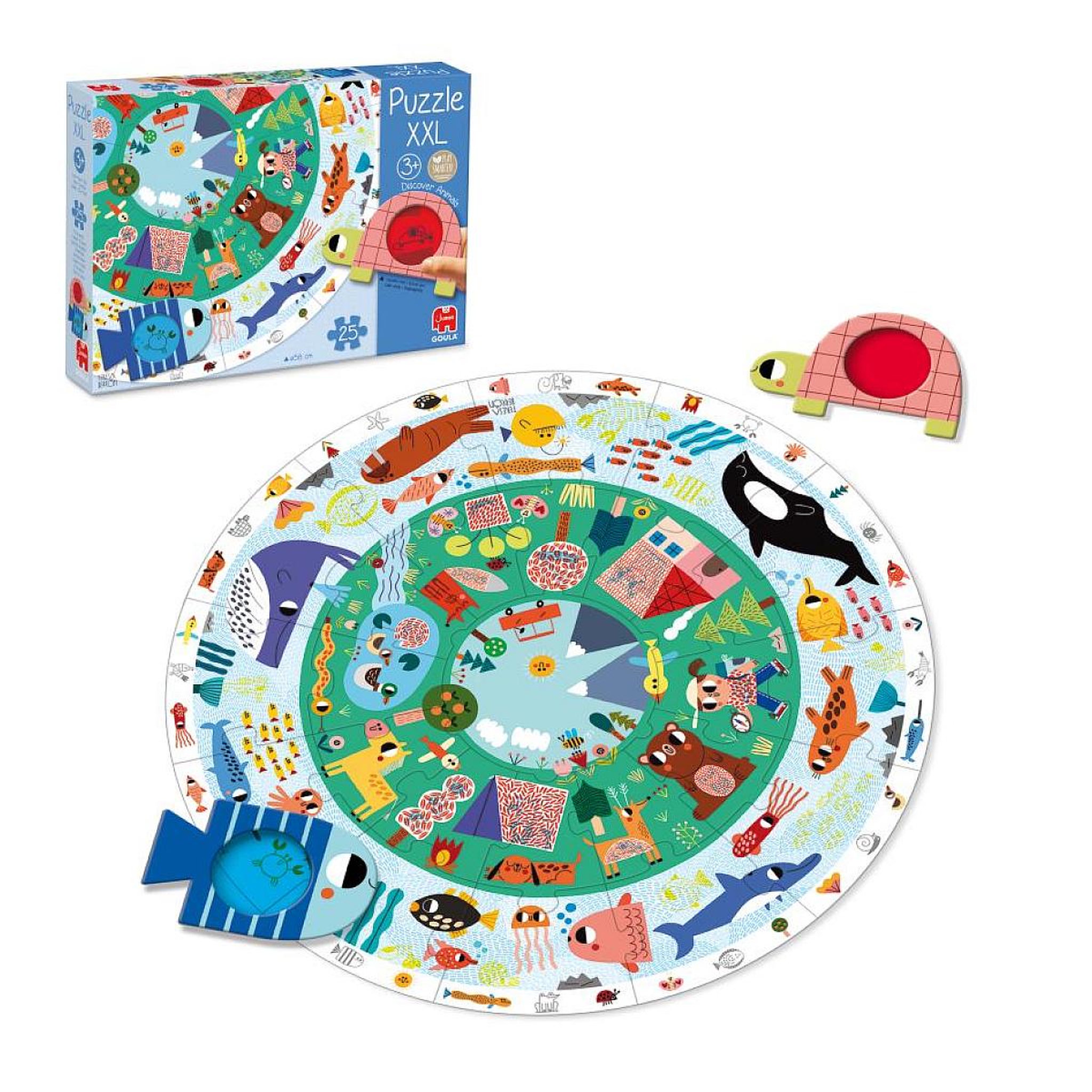 Voir la diapositive 4 : Goula Puzzle de recherche  XXL Les animaux