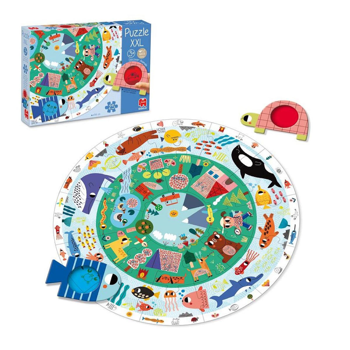 Goula Puzzle de recherche  XXL Les animaux