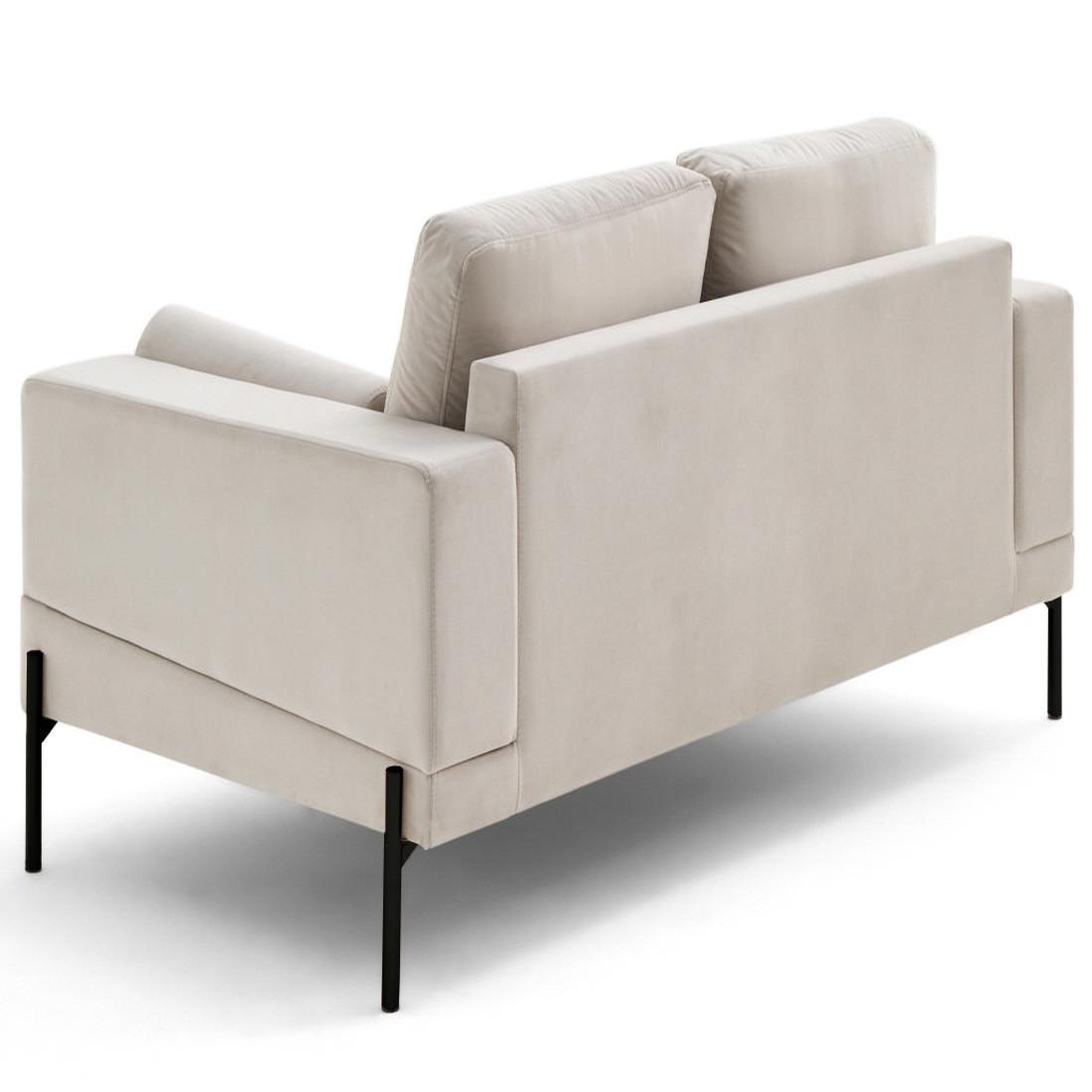 Voir la diapositive 6 : LISA DESIGN Isaure - canapé droit 2 places en velours