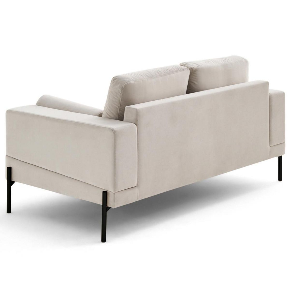 LISA DESIGN Isaure - canapé droit 2 places en velours