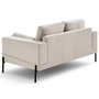 Voir la diapositive 6 : LISA DESIGN Isaure - canapé droit 2 places en velours