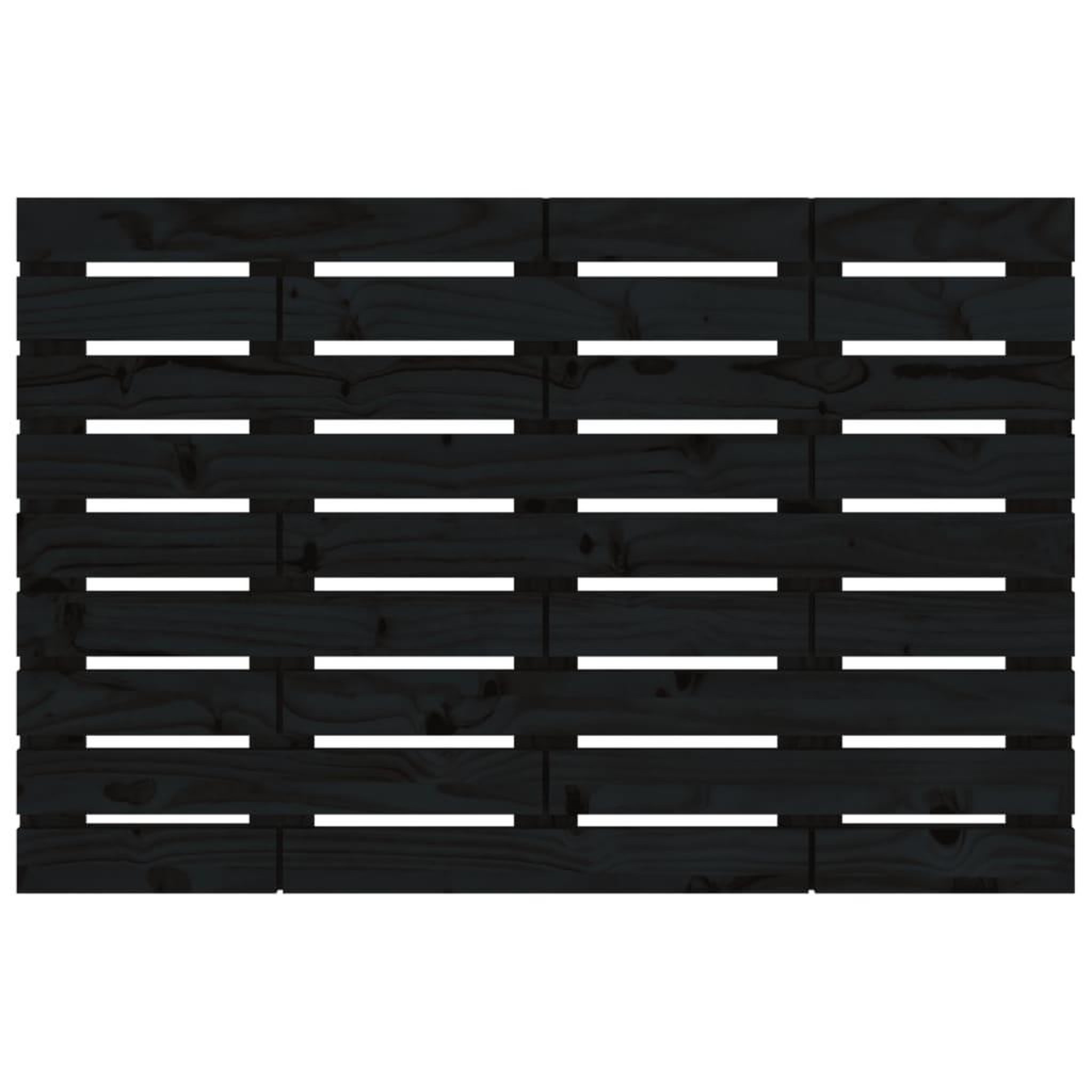 Voir la diapositive 4 : VIDAXL Tete de lit murale Noir 96x3x63 cm Bois massif de pin