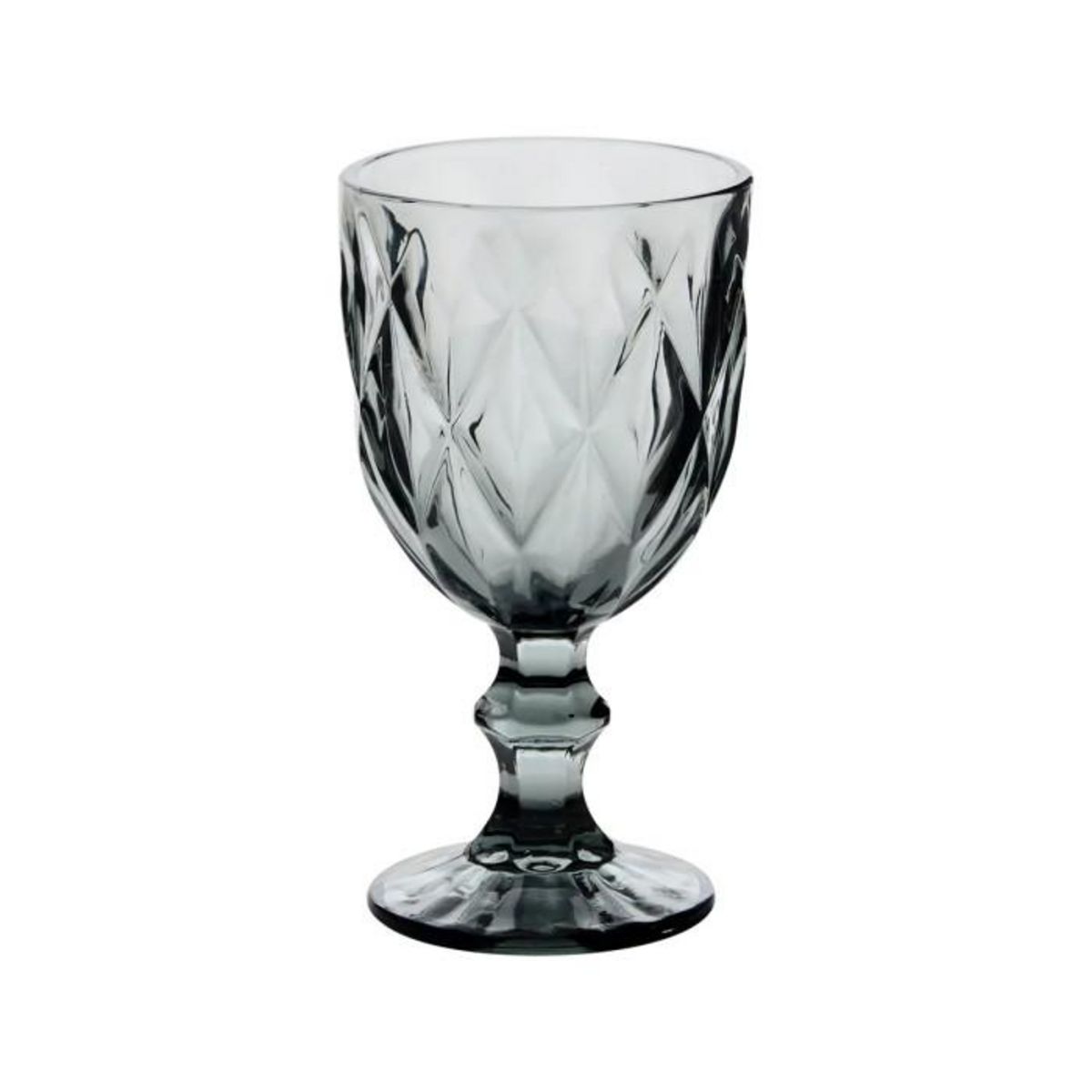 SECRET DE GOURMET Lot de 6 Verres à Vin  Lea  23cl Gris