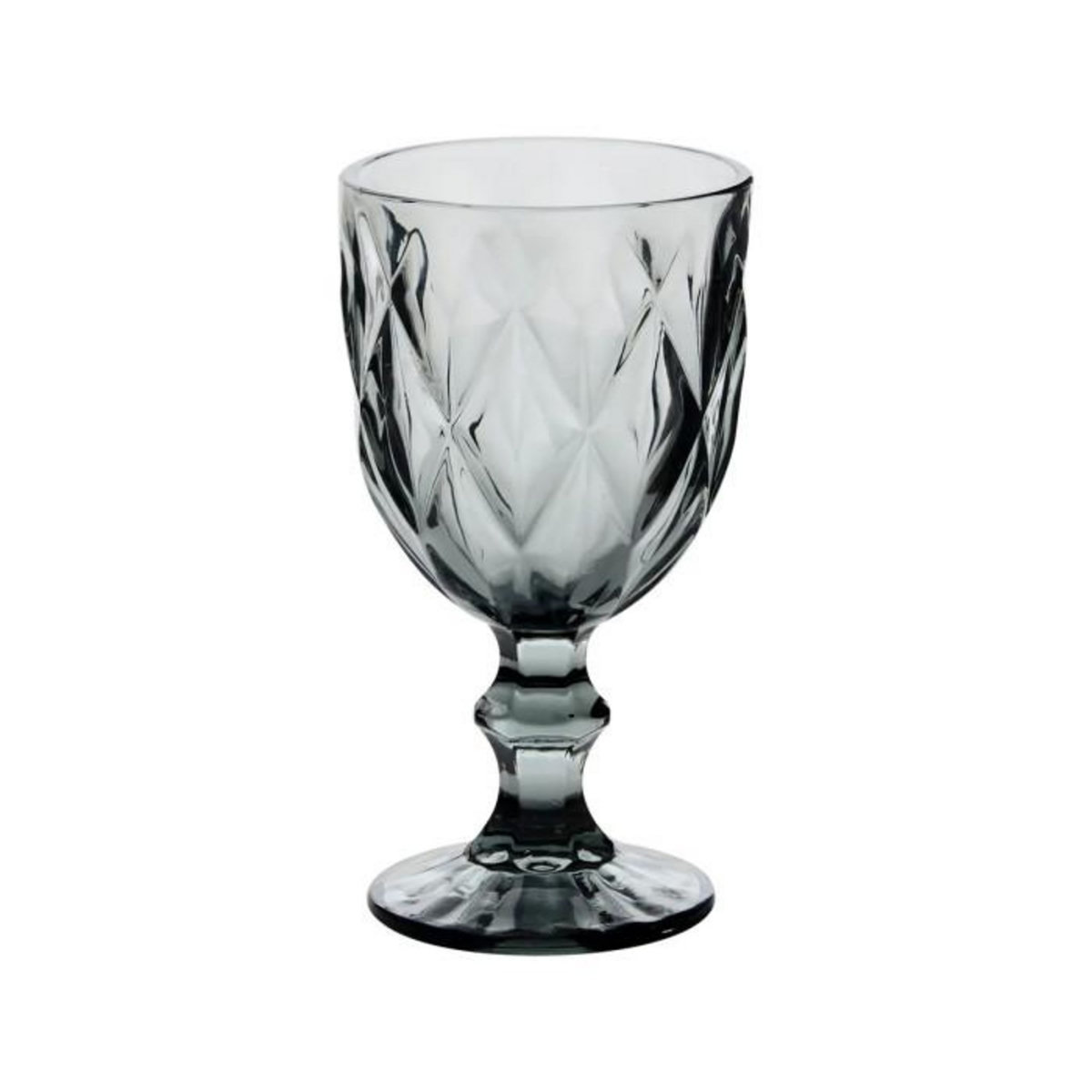 SECRET DE GOURMET Lot de 6 Verres à Vin  Lea  23cl Gris