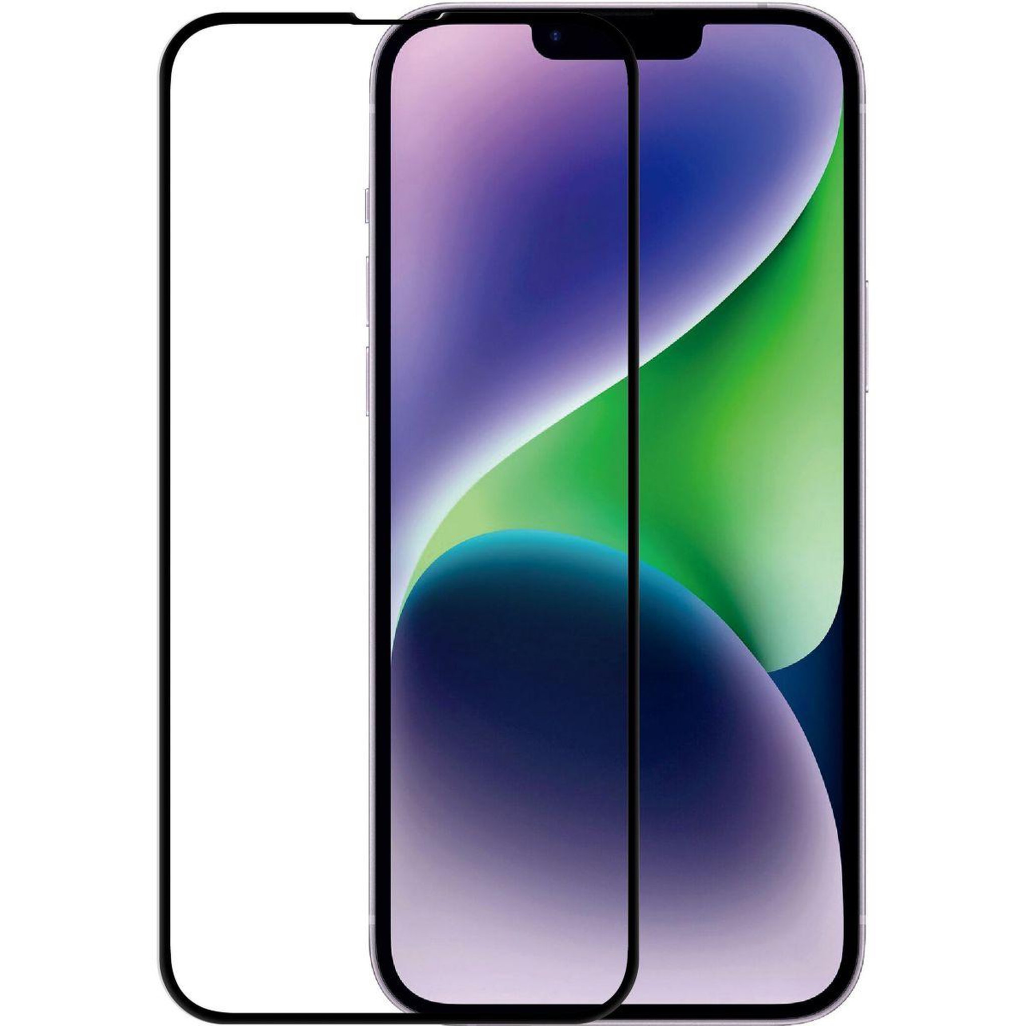 Voir la diapositive 2 : ADEQWAT Protège écran iphone 13/13 pro /14/16e verre tremp