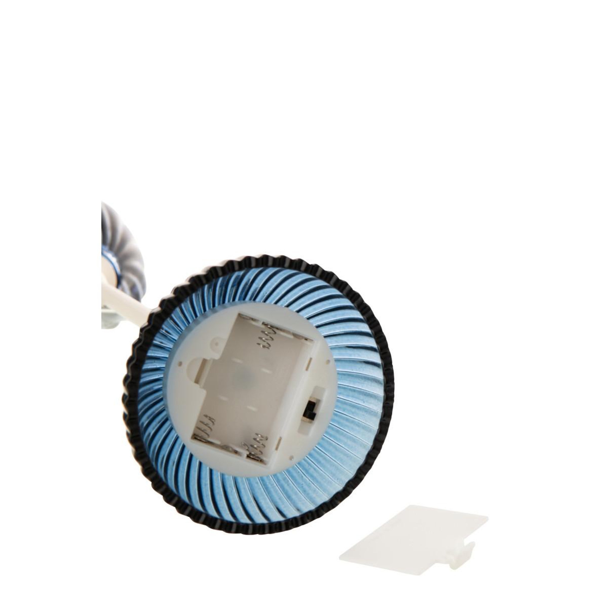 Voir la diapositive 4 : J-LINE Lampe à poser led coquillage  conchiglia  37cm bleu