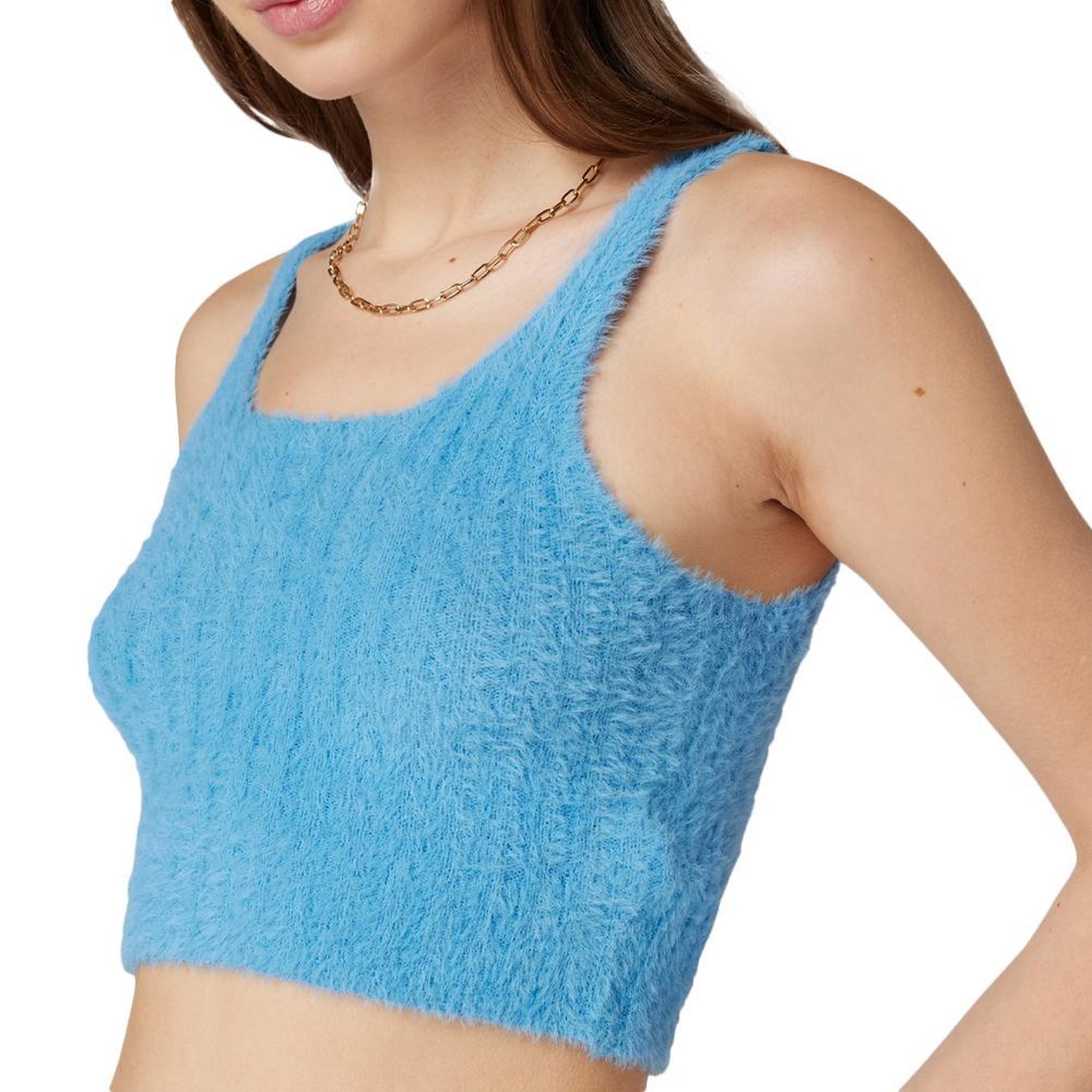 NOISY MAY Crop Top  Femme Noisy May Sweet. Coloris disponibles : Bleu