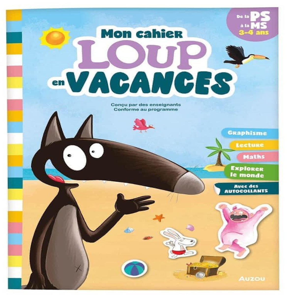 JE RENTRE EN MOYENNE SECTION AVEC LOUP. 3-4 ANS, DE LA PETITE A LA MOYENNE SECTION, Tapella Anne-France