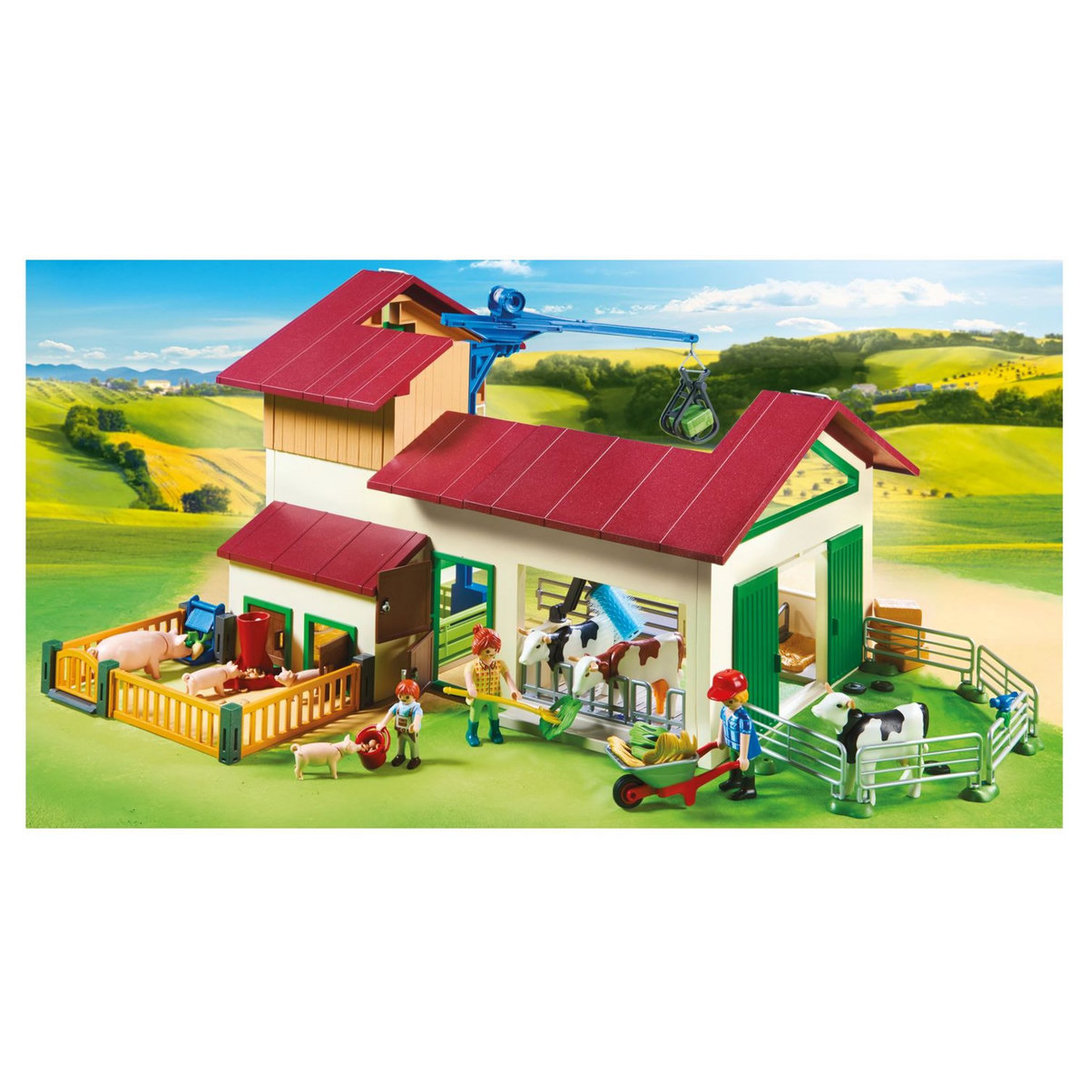 PLAYMOBIL 70132 - Country - Grande ferme avec silo et animaux 