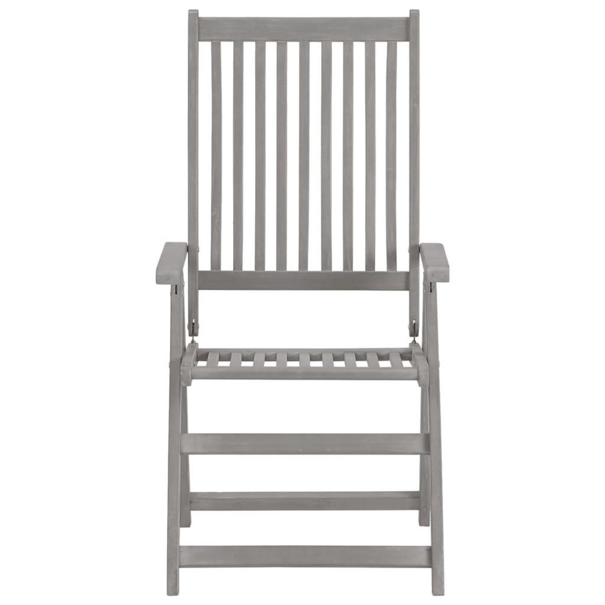 VIDAXL Chaises inclinables de jardin lot de 3 et coussins Bois acacia