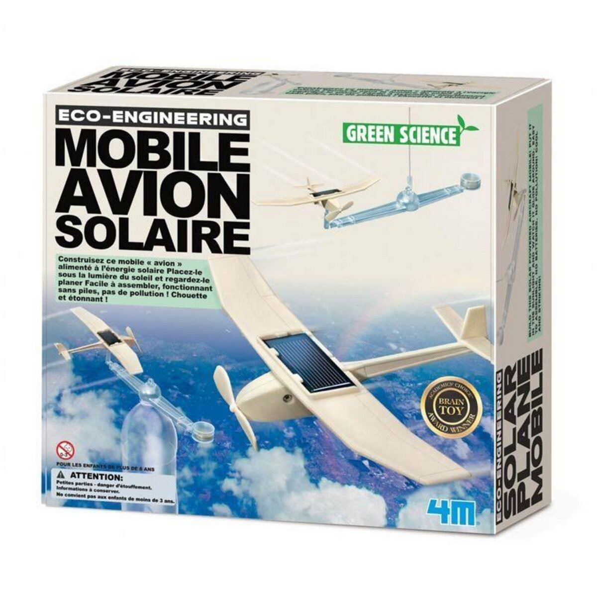 4M Coffret découverte de la science - Mobile avion solaire