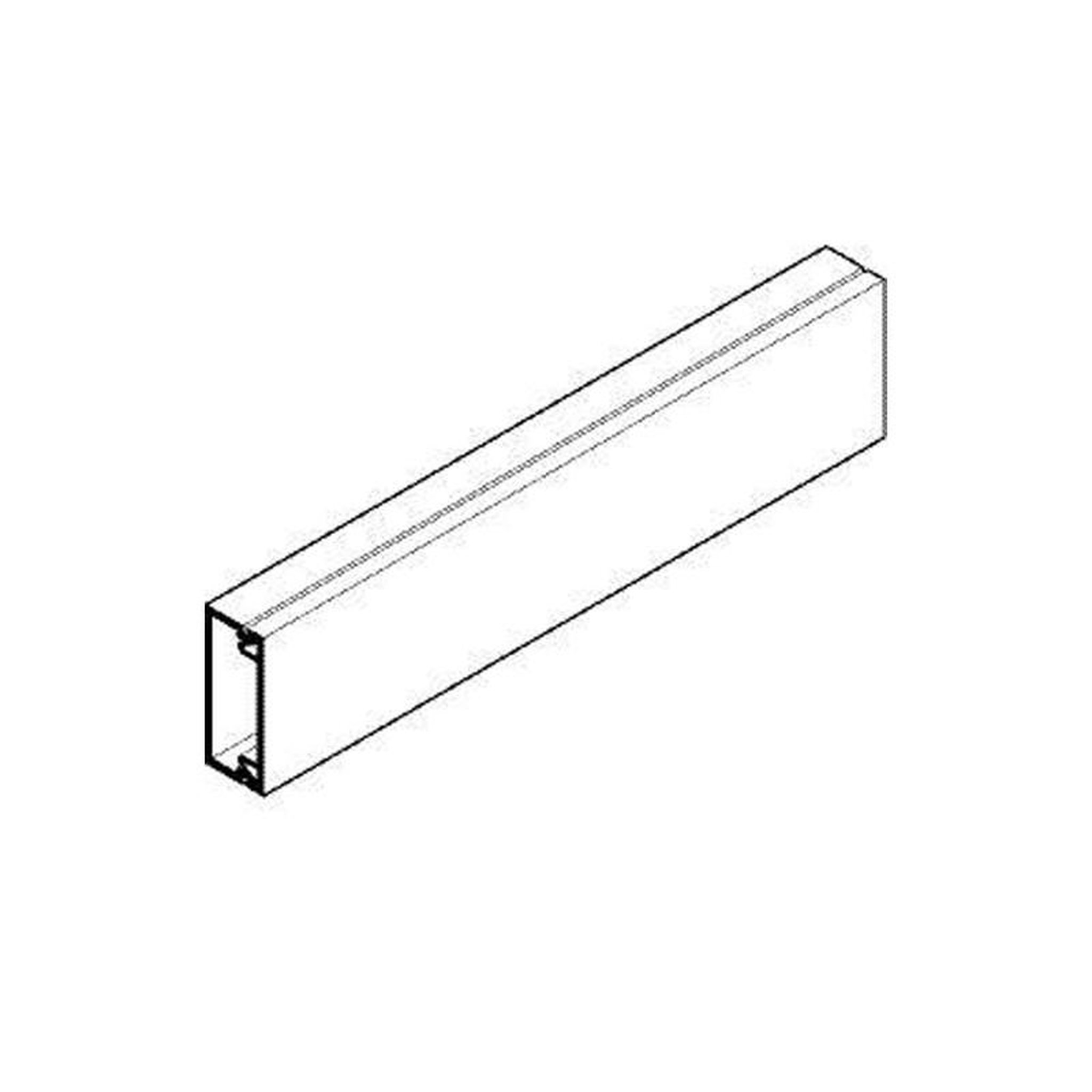 OBO BETTERMANN Moulure AX 2m blanc 22x10mm sans cloison OBO BETTERMANN 6131603