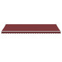 Voir la diapositive 3 : VIDAXL Auvent manuel retractable bordeaux 600x300 cm