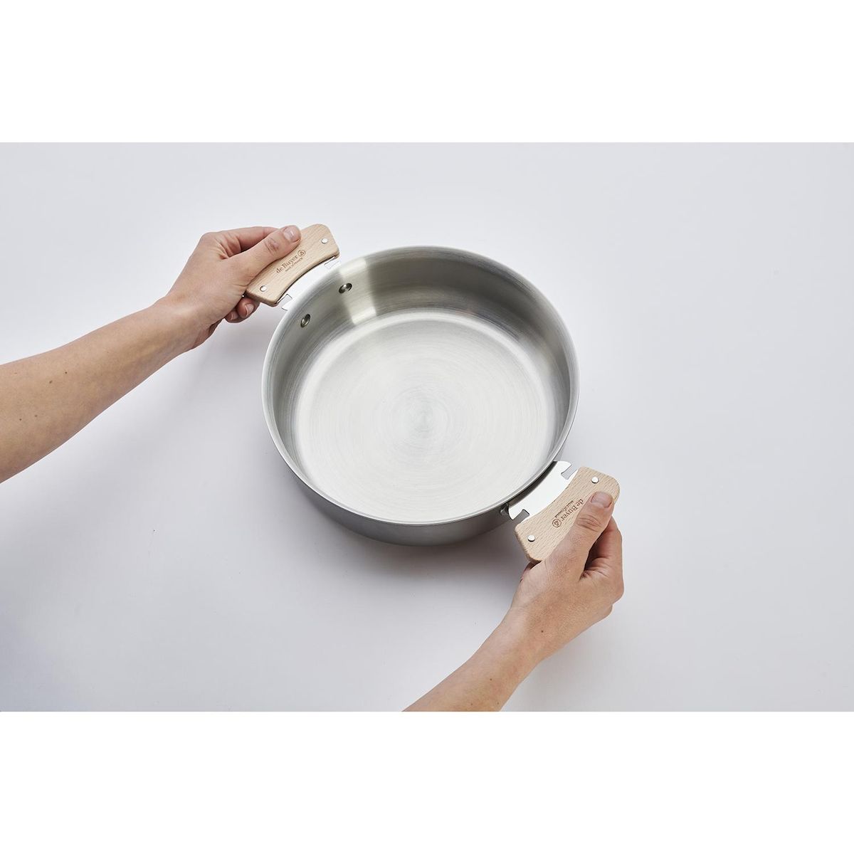 De buyer Set de 2 anses amovibles bois - 3660.02