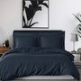 Voir la diapositive 3 : Sensei Maison Lot de 2 taies d'oreiller rayées en satin de coton 120 fils VERSALUXE