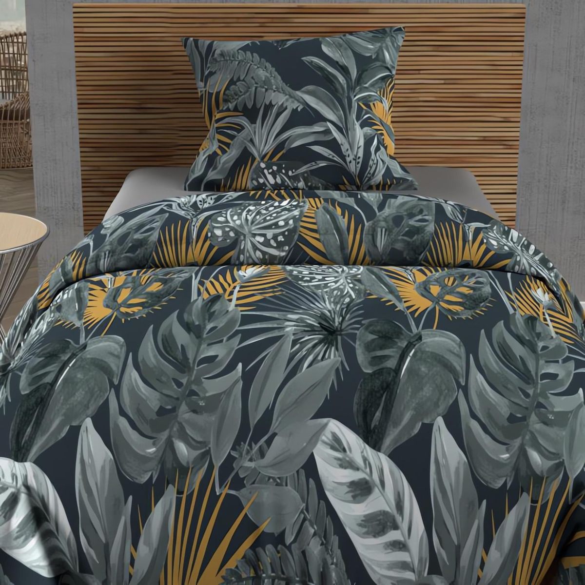 SOLEIL D'OCRE Parure housse de couette coton 57 fils TROPIC, par Soleil d'ocre