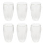 Voir la diapositive 1 : SECRET DE GOURMET Lot de 6 Mugs Striés  Cléa  35cl Transparent