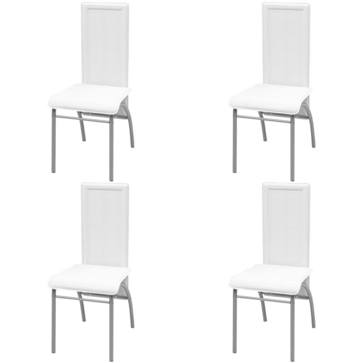 VIDAXL Jeu de salle a manger 5 pcs Blanc