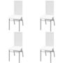 Voir la diapositive 4 : VIDAXL Jeu de salle a manger 5 pcs Blanc