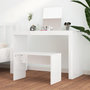 Voir la diapositive 3 : VIDAXL Tabouret de toilette Blanc brillant70x35x45cm Bois d ingénierie