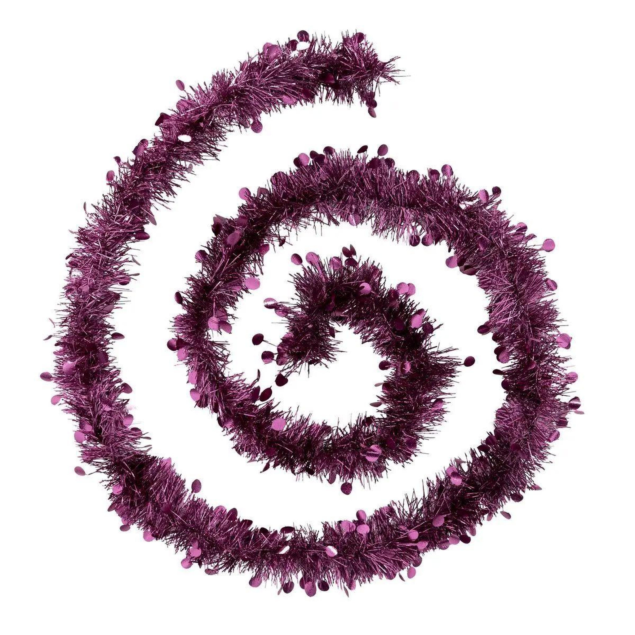 ATMOSPHERA Guirlande de noël pois  colorama  200cm cassis