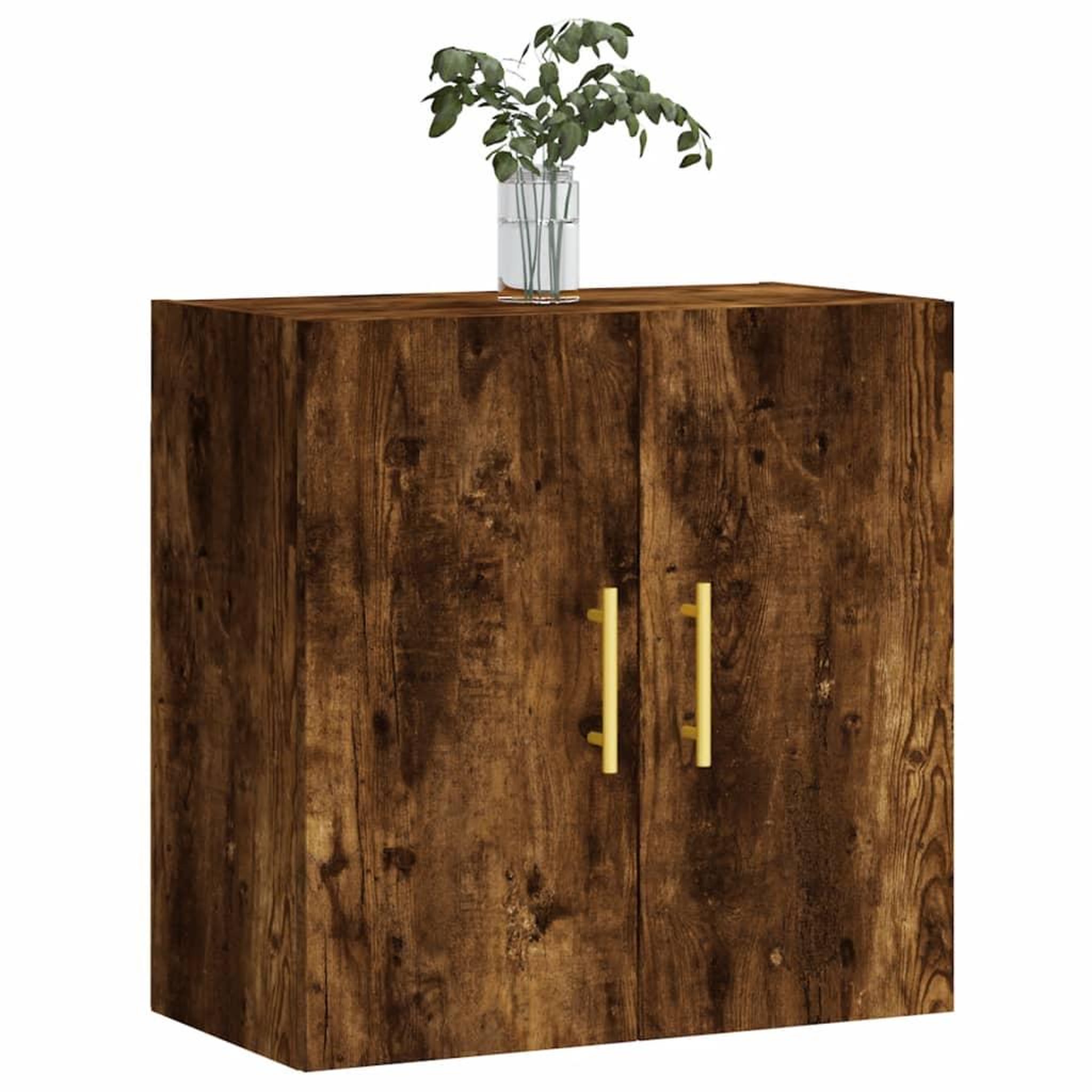 Voir la diapositive 3 : VIDAXL Armoire murale chene fume 60x31x60 cm bois d'ingenierie