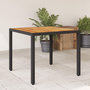 Voir la diapositive 1 : VIDAXL Table de jardin et dessus en bois d'acacia noir resine tressee