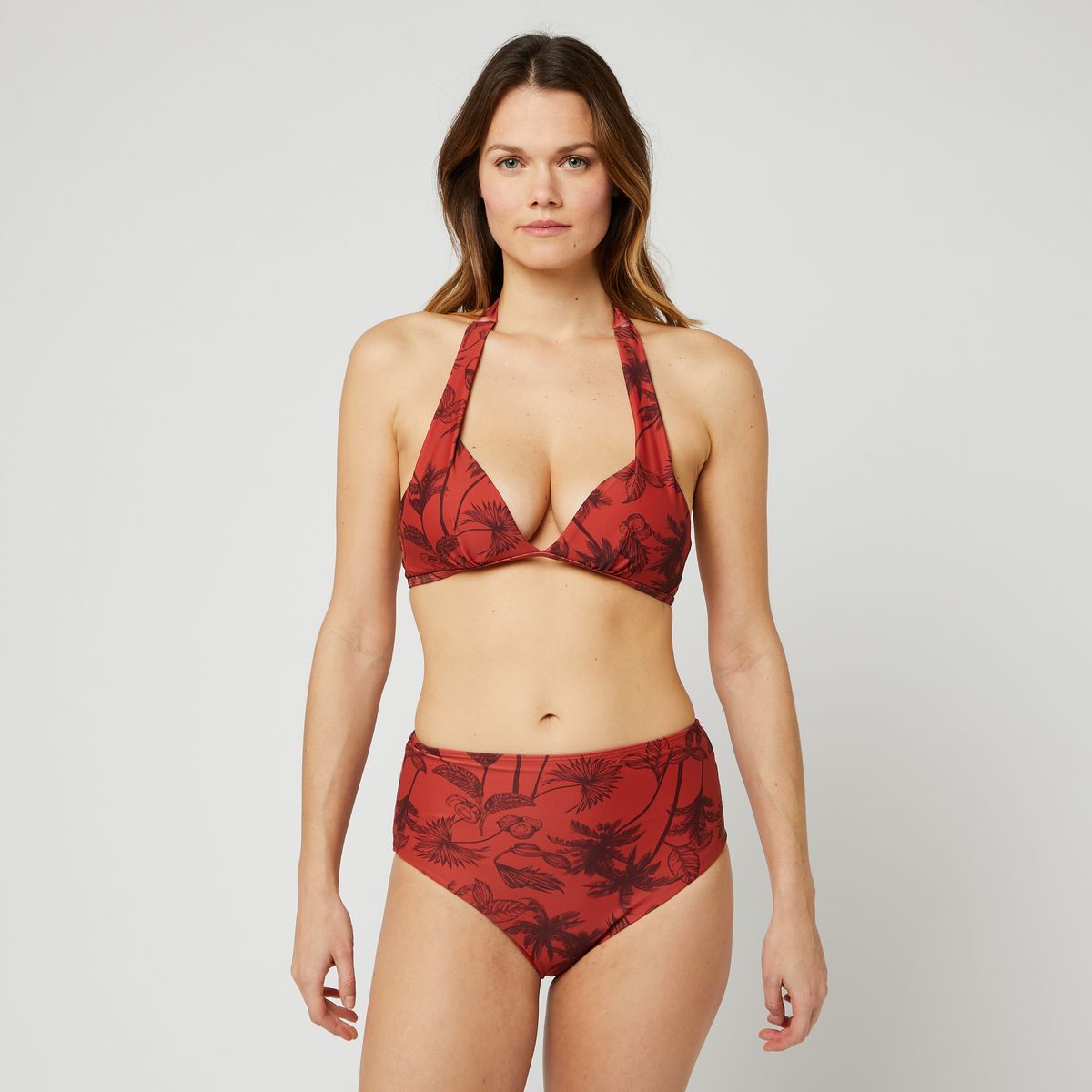 INEXTENSO Maillot de bain marron femme 