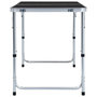 Voir la diapositive 4 : VIDAXL Table pliable de camping Gris Aluminium 120x60 cm