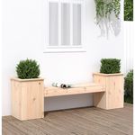 VIDAXL Banc avec jardinieres 184,5x39,5x56,5 cm bois massif de pin