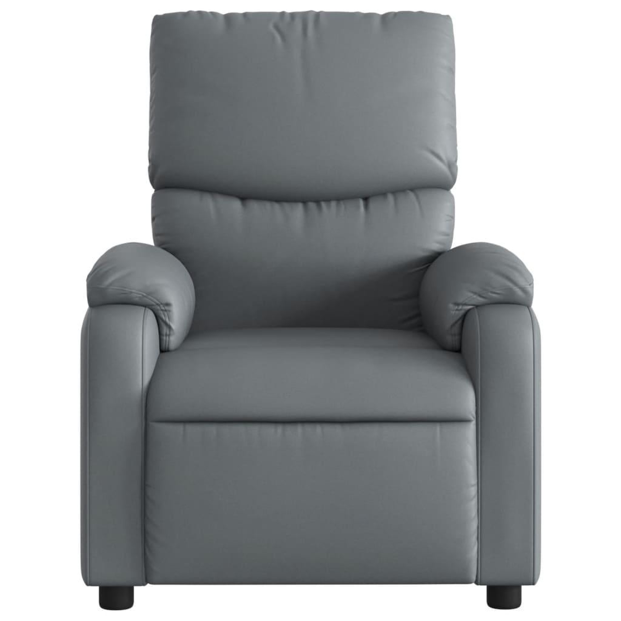 Voir la diapositive 3 : VIDAXL Fauteuil inclinable Gris Similicuir