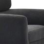 Voir la diapositive 5 : Paris Prix Fauteuil Design Bouclette  Damien  86cm Gris Foncé
