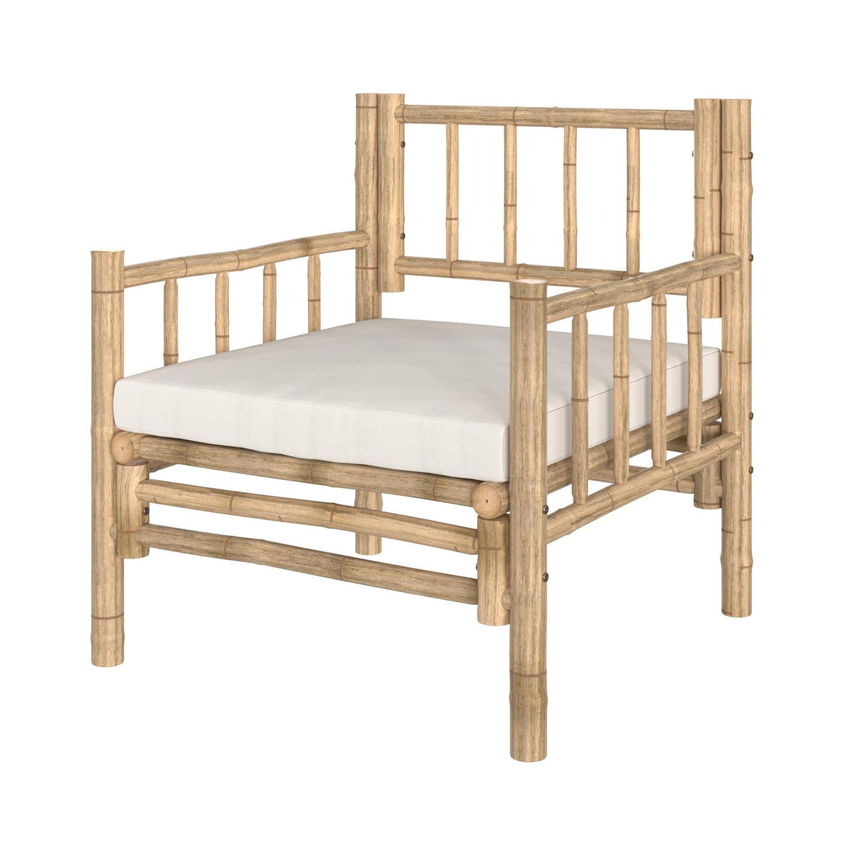Rendez vous déco Fauteuil de jardin en bambou naturel-Vadella