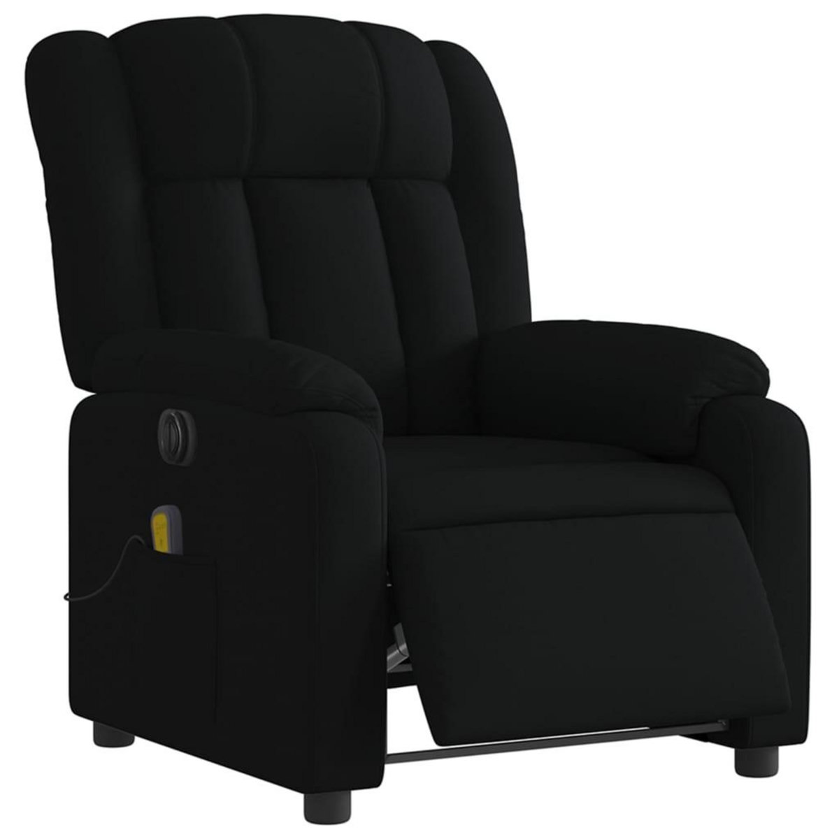 VIDAXL Fauteuil de massage inclinable electrique Noir Tissu