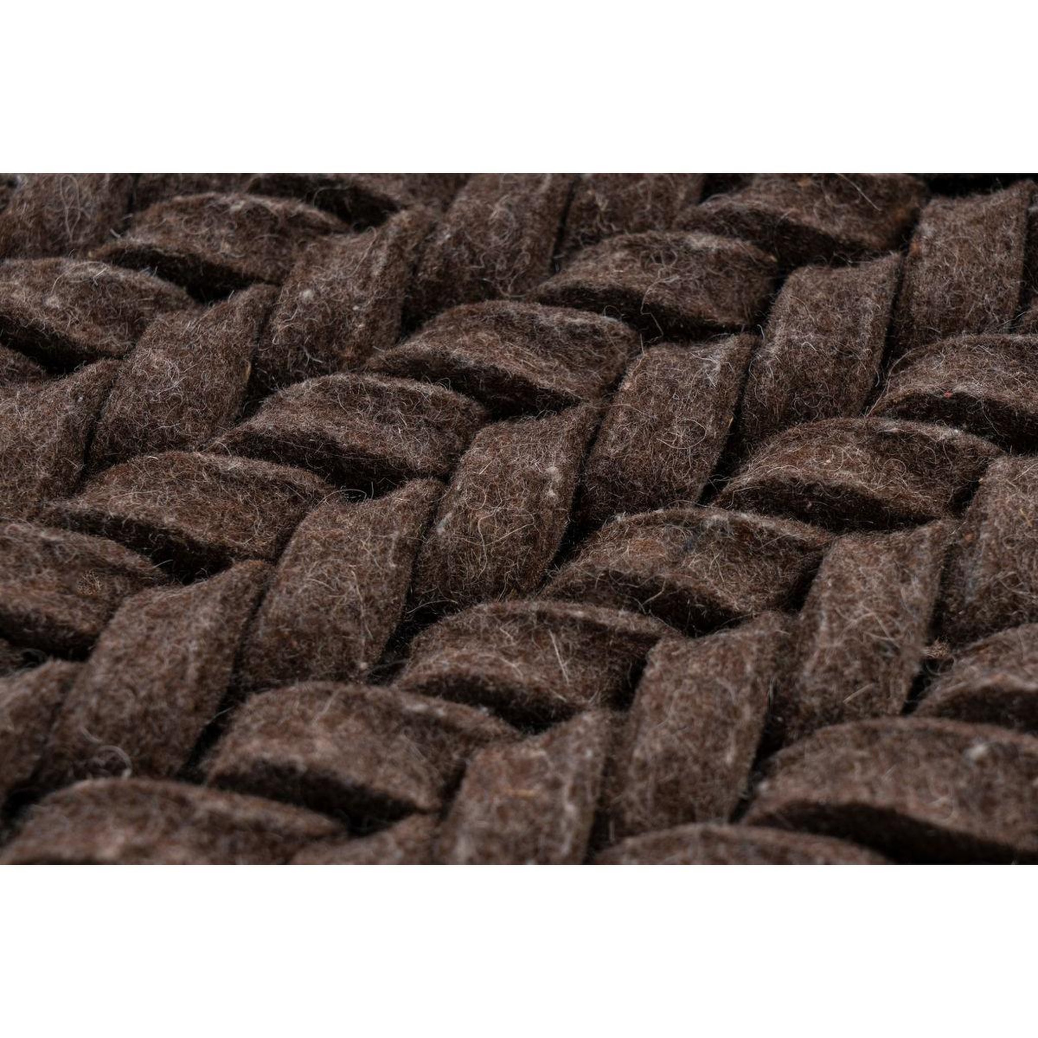 Voir la diapositive 2 : Paris Prix Tapis en laine tissé à la main  robbie  marron