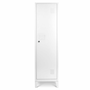 Voir la diapositive 3 : ID MARKET Armoire vestiaire ESTER porte métal blanc design industriel