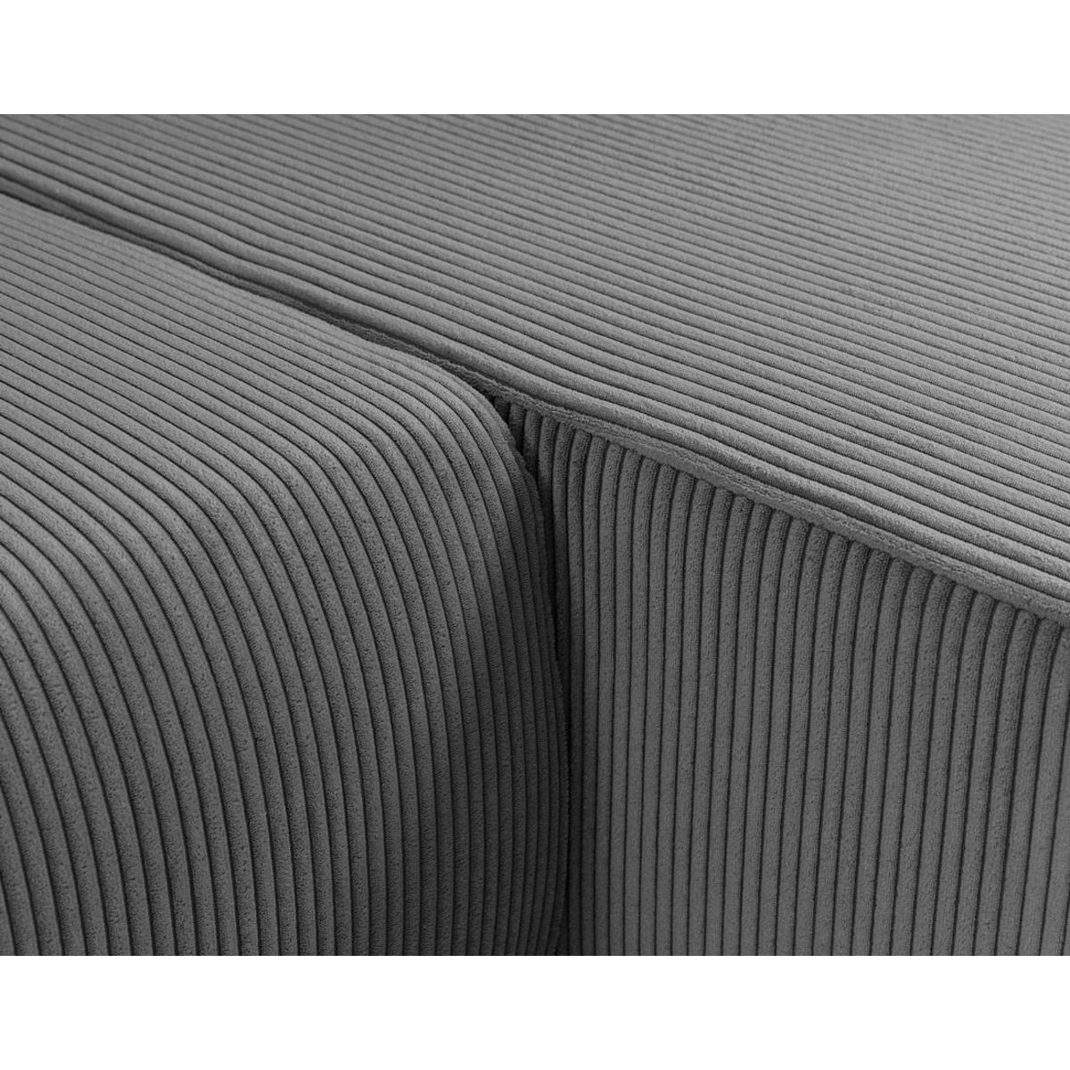 BEST MOBILIER Artemisa - canapé panoramique en u - 7 places - convertible avec coffre - en velours côtelé