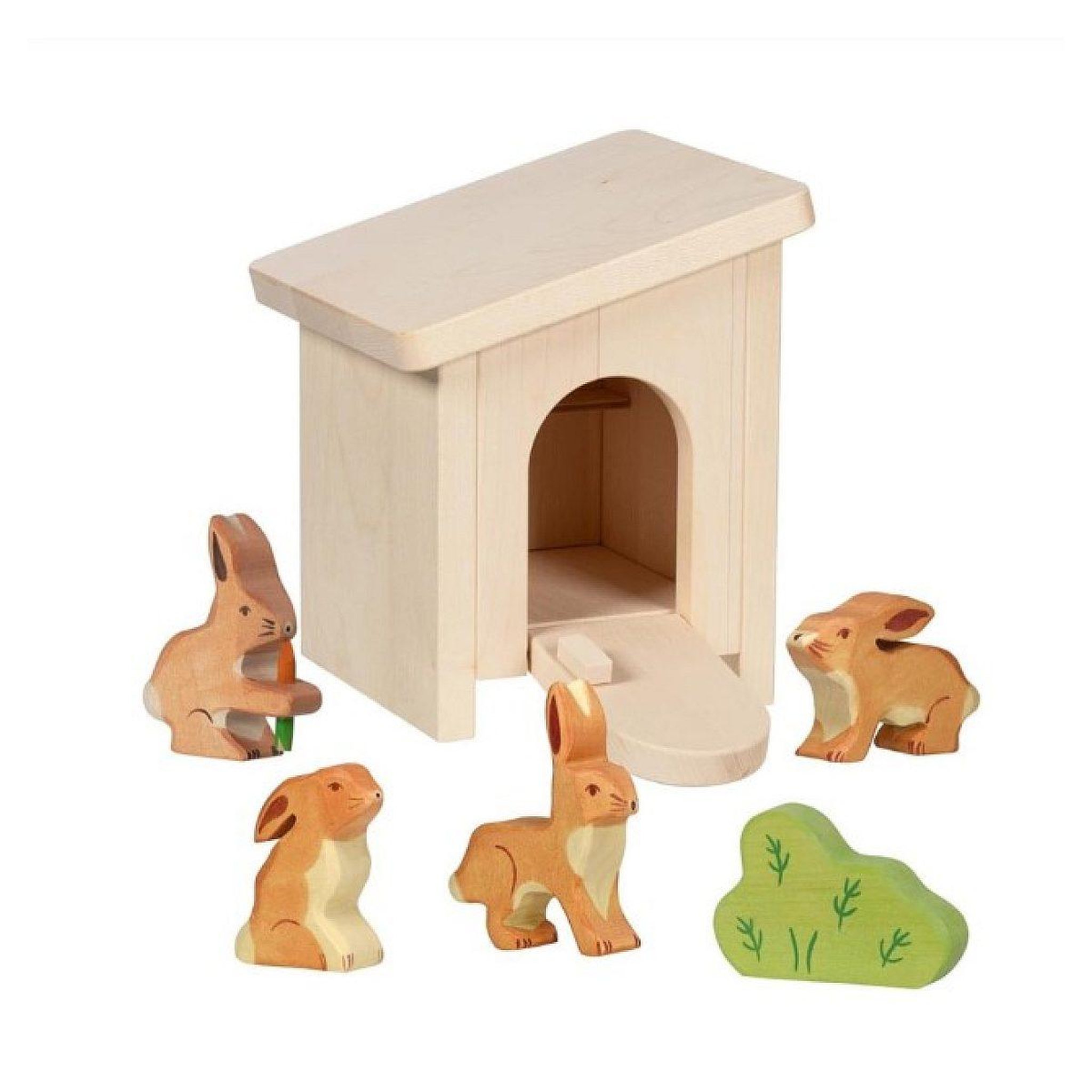 Holztiger Ferme - clapieravec 4 lapins