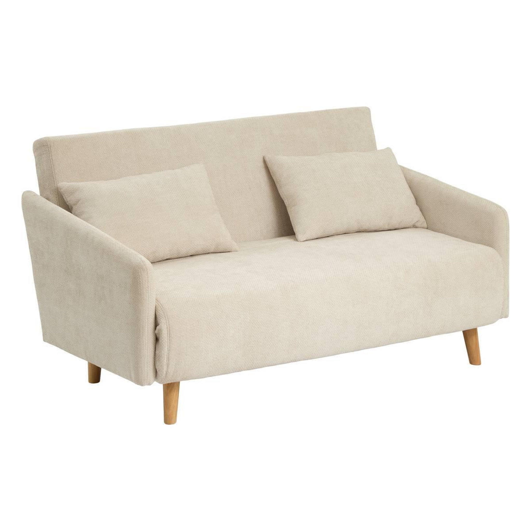 Paris Prix Canapé convertible 2 places  milo  155cm ivoire