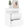 Voir la diapositive 5 : VIDAXL Tables de chevet avec lumieres LED 2 pcs blanc 35x39x55 cm